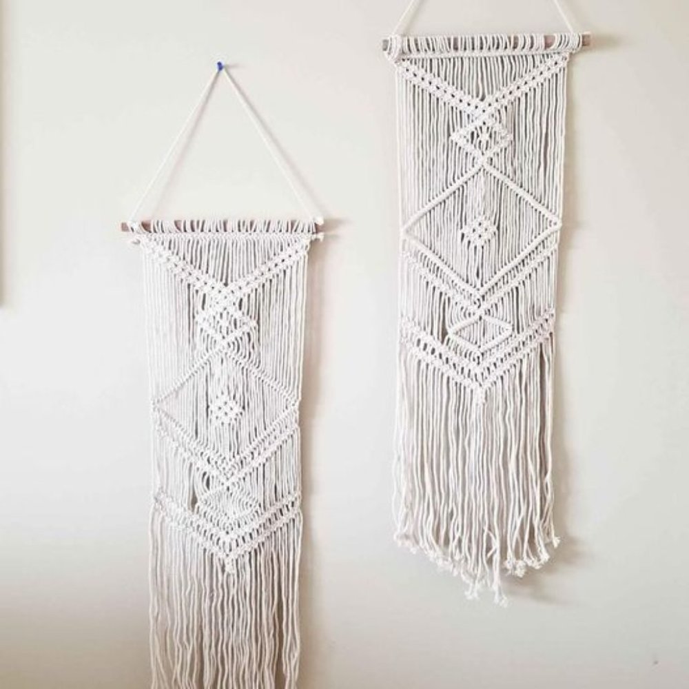 Macrame 3 piece Wall Hanging Set